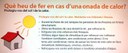 L'Ajuntament de Lleida alerta de l’onada de calor dels propers tres dies, on se superaran els 38º
