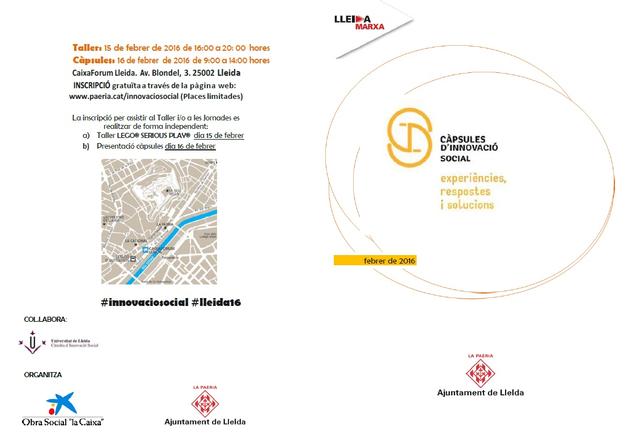 Oberta la inscripció per a la III Jornada d’Innovació Social