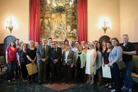 Recepció a la Paeria del centre Aremi, participant del projecte Comenius