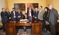 Visita institucional de la consellera de Treball, Afers Socials i Família a la Paeria
